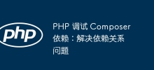 PHP 调试 Composer 依赖：解决依赖关系问题