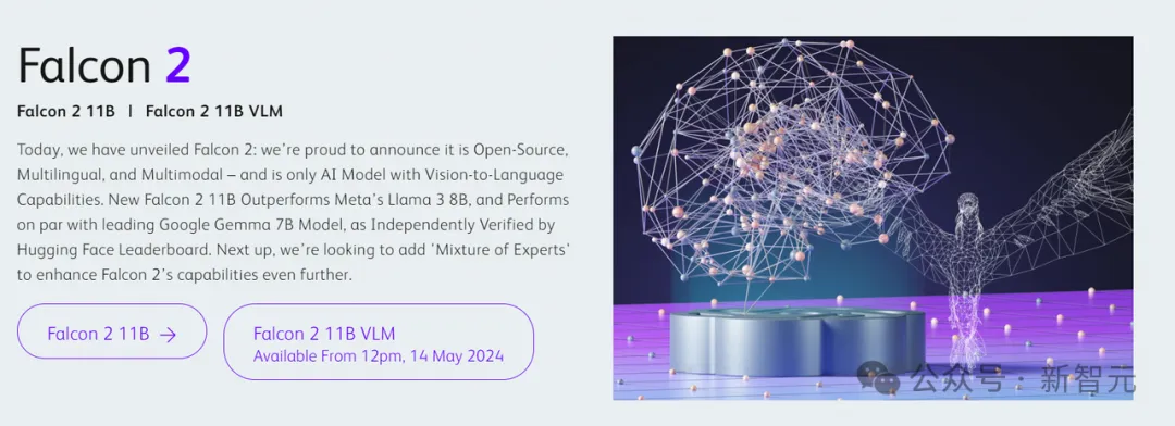 Falcon returns after a year! 11 billion parameters and 5.5 trillion tokens, performance surpassing Llama 3