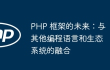 PHP 框架的未来：与其他编程语言和生态系统的融合
