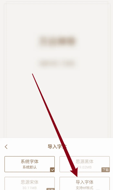 熊猫看书怎么导入字体 导入字体的操作方法