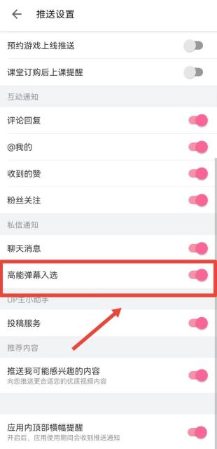 哔哩哔哩高能弹幕怎么打开 高能弹幕入选通知打开方法