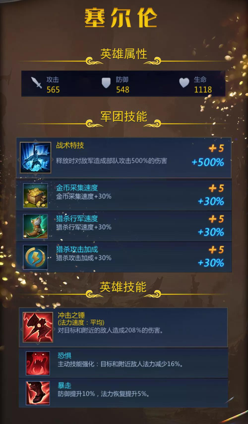 《谜题大陆》塞尔伦英雄技能介绍