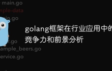 golang框架在行业应用中的竞争力和前景分析