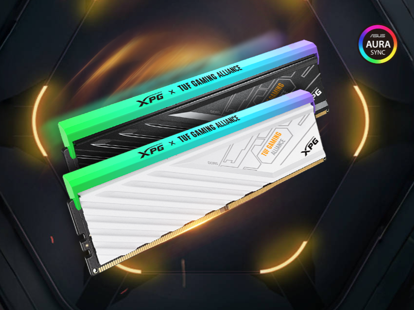 至高 6800CL34,威刚 XPG 推出华硕 TUF GAMING 联名款龙耀 D300G 内存条