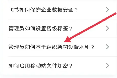 飞书app怎么设置水印 具体操作方法介绍