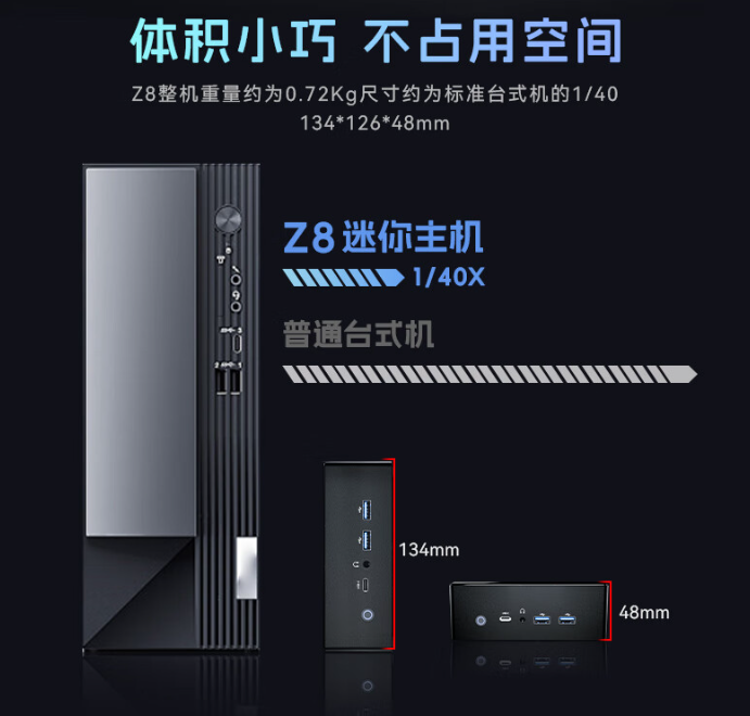 火影 mini 主机炙影 Z8 开启预售：锐龙 7 8845HS+2.5G 双网口，1999 元起