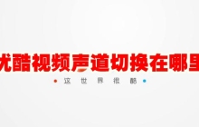優(yōu)酷視頻聲道切換在哪里 優(yōu)酷視頻聲道切換方法