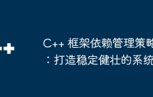 C++ 框架依赖管理策略：打造稳定健壮的系统