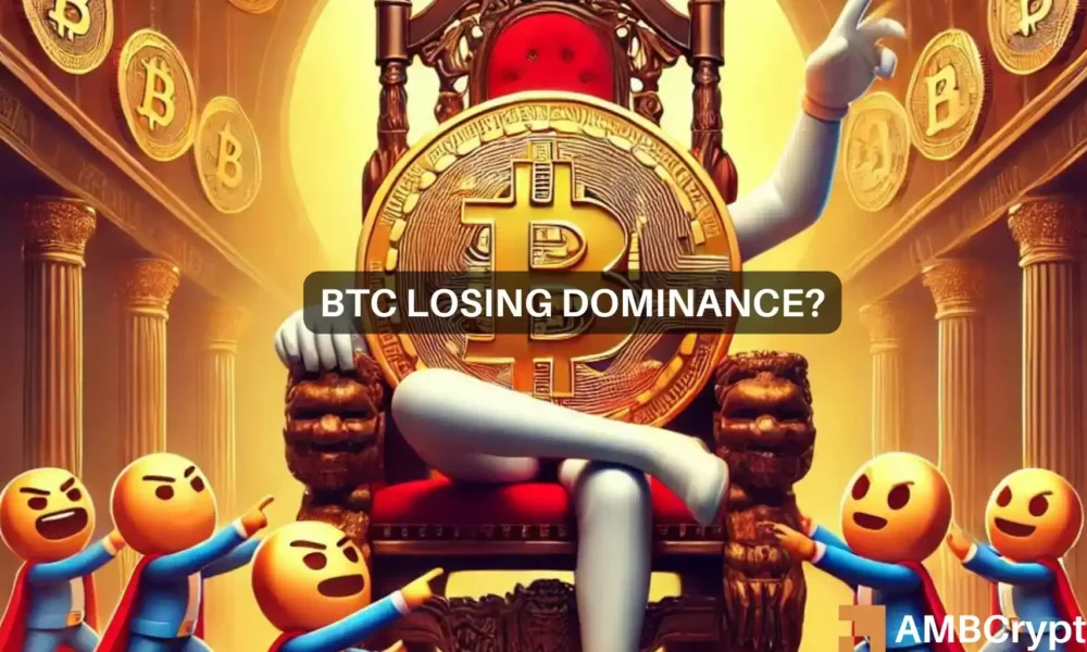 Bitcoin (BTC) Dominance Drops as More BTC Hits Reserves-web3.0-php.cn