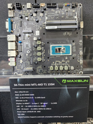 铭瑄展示两款一体机 ITX 主板，搭载英特尔 / AMD 移动端处理器