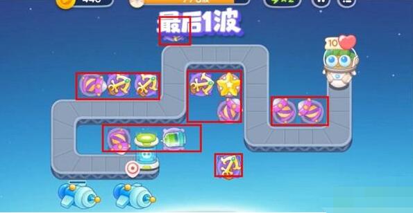 保卫萝卜4太空穿越第18关攻略
