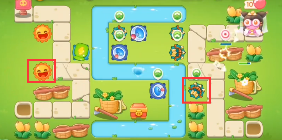 保卫萝卜4白萝卜传奇第52关攻略