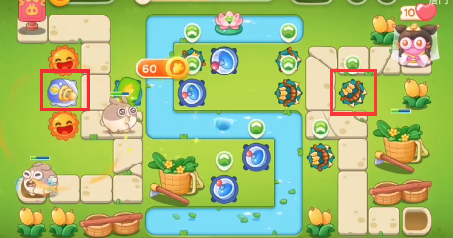 保卫萝卜4白萝卜传奇第52关攻略