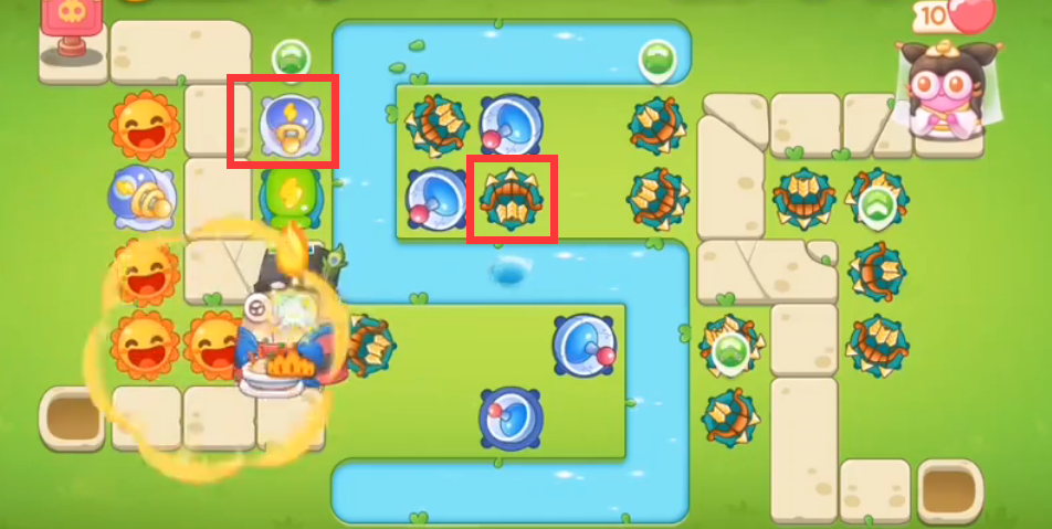 保卫萝卜4白萝卜传奇第52关攻略