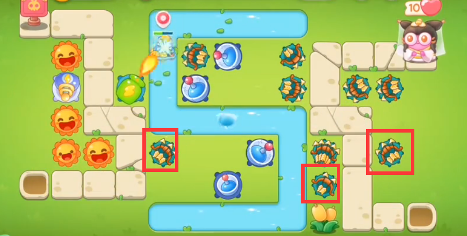 保卫萝卜4白萝卜传奇第52关攻略