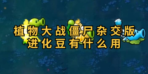 《植物大战僵尸杂交版》进化豆效果是什么