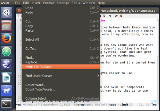 使用Cream 提高 Vim 的用户友好性的技巧
