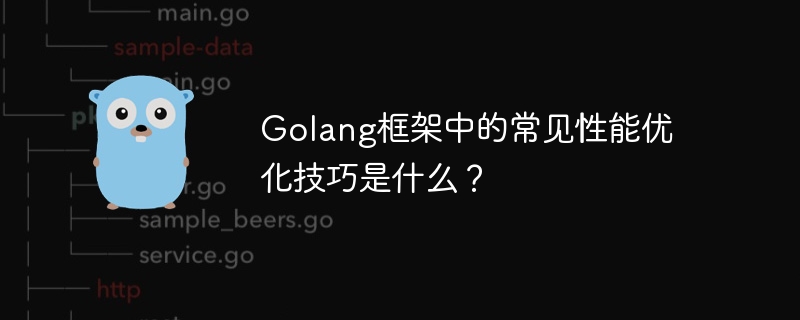 Golang框架中的常见性能优化技巧是什么？