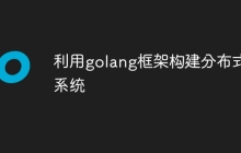 利用golang框架构建分布式系统