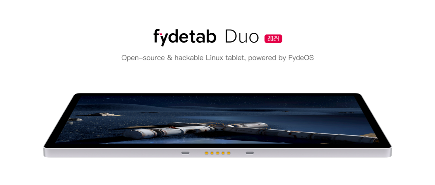 全球首款消费级 Chromium OS 平板电脑 Fydetab Duo 上市：RK3588S，售价 4688 元