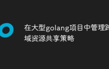 在大型golang项目中管理跨域资源共享策略