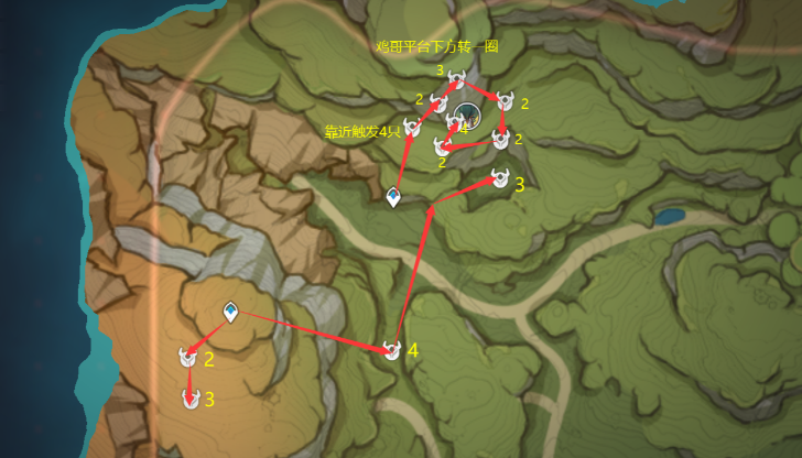 原神蕈兽孢子采集路线