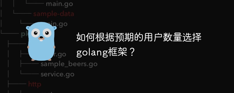 如何根据预期的用户数量选择golang框架？