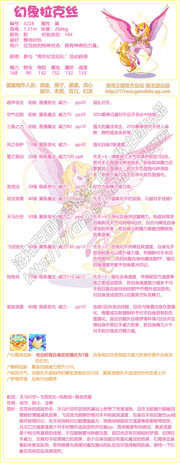 《洛克王国》幻象拉克丝性格推荐