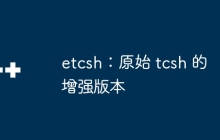 etcsh：原始 tcsh 的增强版本
