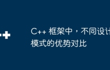 C++ 框架中，不同设计模式的优势对比
