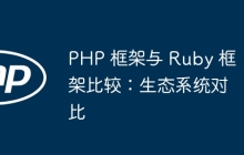 PHP 框架与 Ruby 框架比较：生态系统对比