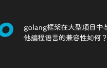 golang框架在大型项目中与其他编程语言的兼容性如何？