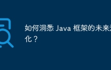 如何洞悉 Java 框架的未来演化？