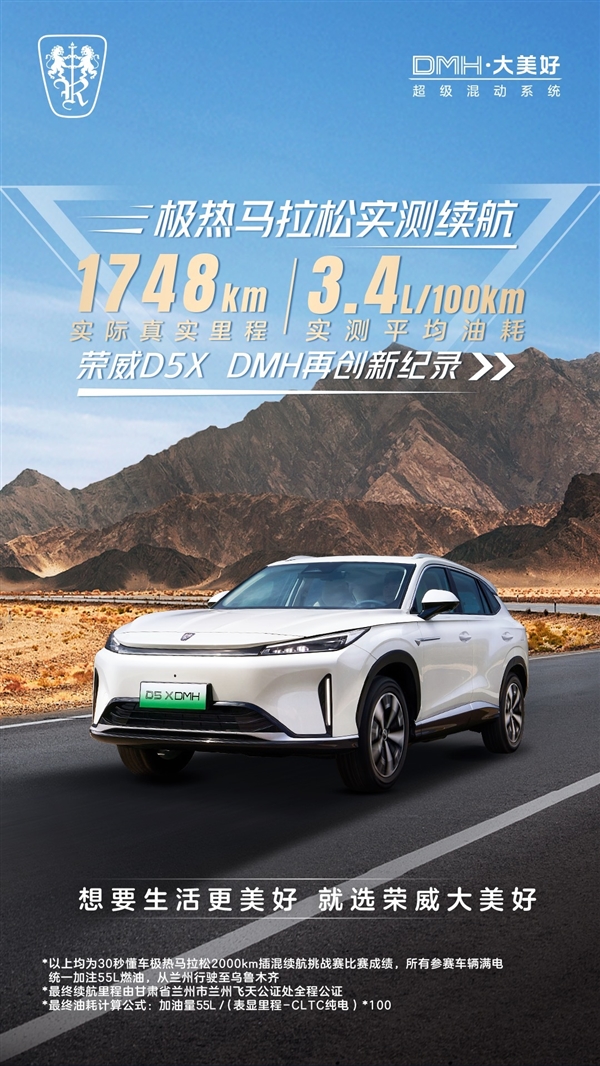 同台竞技比亚迪秦L、本田雅阁PHEV:荣威D7 DMH续航2160km夺第一