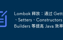 Lombok 释放：通过 Getters、Setters、Constructors、Builders 等提高 Java 效率