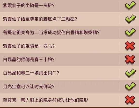 咸鱼之王大话西游联动答题答案  咸鱼之王大话西游联动答案汇总一览