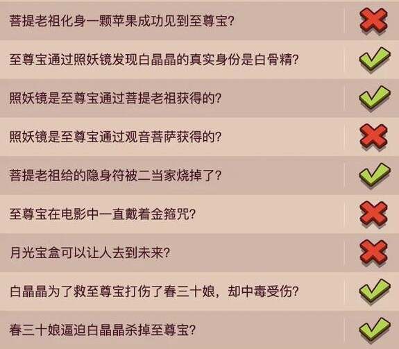 咸鱼之王大话西游联动答题答案  咸鱼之王大话西游联动答案汇总一览