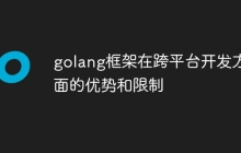 golang框架在跨平台开发方面的优势和限制