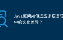 Java框架如何适应多语言语境中的文化差异？