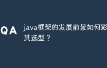 java框架的发展前景如何影响其选型？