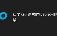 初学 Go 语言时应该使用的框架