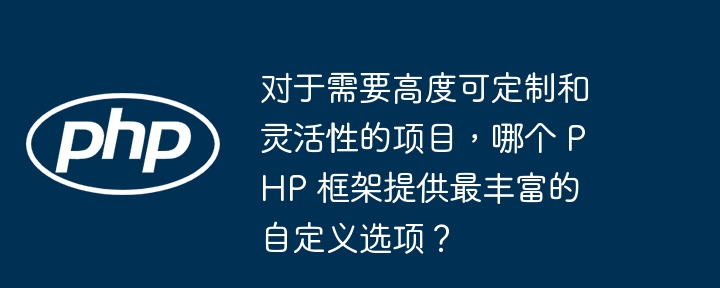 对于需要高度可定制和灵活性的项目，哪个 PHP 框架提供最丰富的自定义选项？