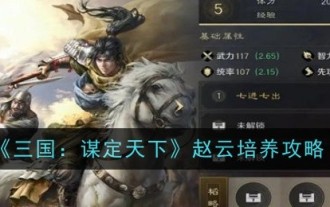 '삼국지: 천하제패' 조운의 훈련 전략