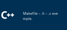 Makefile - .h - .c exemple.