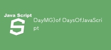 DayMG)of DaysOfJavaScript