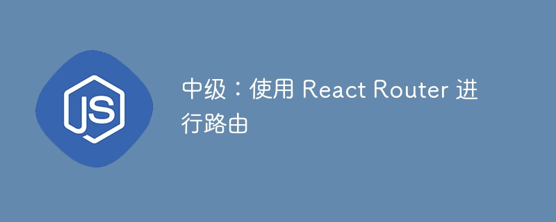 中级：使用 react router 进行路由