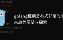 golang框架分布式部署的未来趋势展望与探索