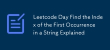 Leetcode Day Find the Index of the First Occurrence in a String Explained