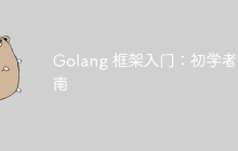 Golang 框架入门:初学者指南