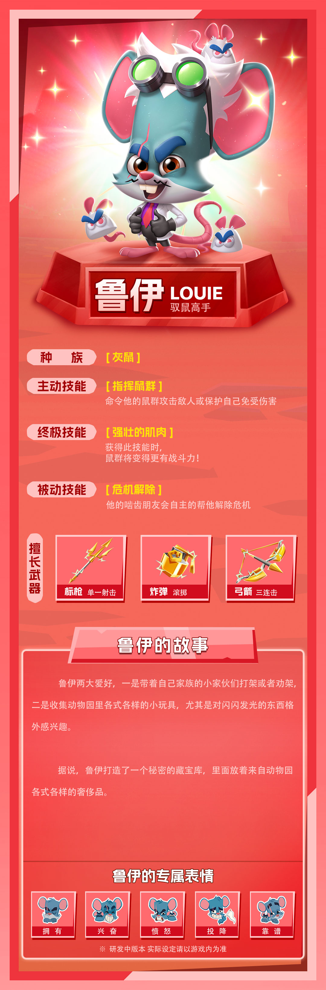 《动物王者》鲁伊技能立绘图鉴